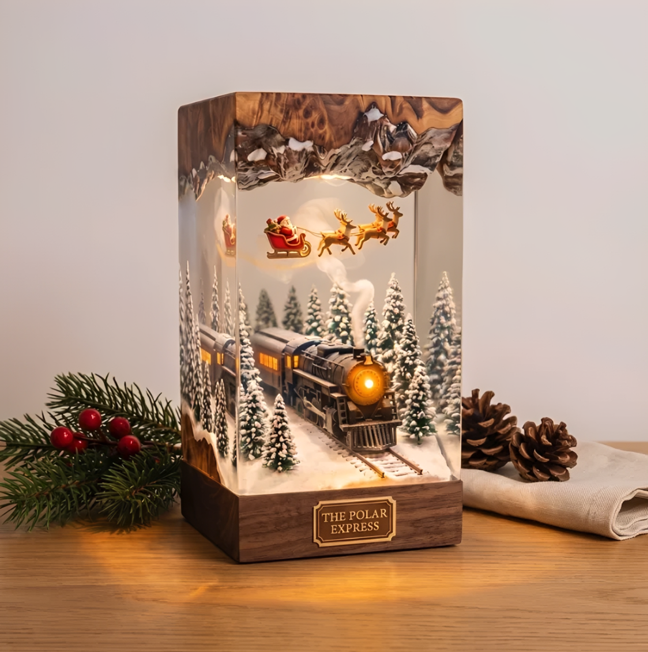 Polar Express Christmas Lamp